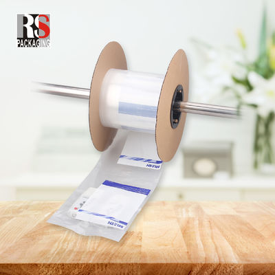 Otomatik makineler için ruloda özel logo perforasyonlu LDPE önceden açılmış torbalar