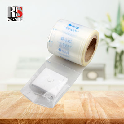Renkli Baskı Plastik Poly Paketleme Eşyaları İçin Ruloda Ön Açık Otomatik Torbalar