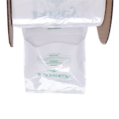 LDPE Açık Plastik Önden Açılmış Poly Çantalar Bir Rulo Yan Gusset Otomatik Çanta Giysi için