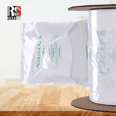 LDPE Açık Plastik Önden Açılmış Poly Çantalar Bir Rulo Yan Gusset Otomatik Çanta Giysi için