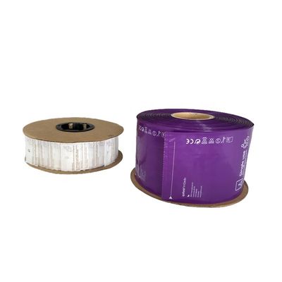 2 Inç Mini Ön Açık Otomobil Çantaları Rulo LDPE Poli Küçük Plastik Paket Çantaları
