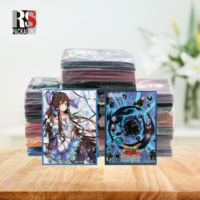 Holografik Yugioh MTG Ticaret Kartı Kolları Düz Cep Çantası Özel Logo