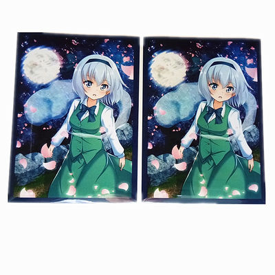 OPP Plastik Poly Kart Kolları Hologram Logo Yugioh Kartları Koruyucu Kollar