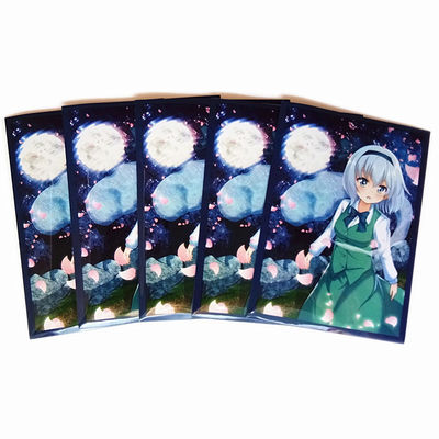 OPP Plastik Poly Kart Kolları Hologram Logo Yugioh Kartları Koruyucu Kollar