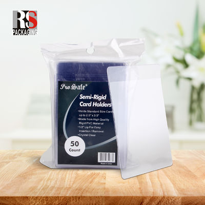 Özel Ticaret Oyun Kart Kolları Açık Sert Plastik Kart Kolları Koruyucu