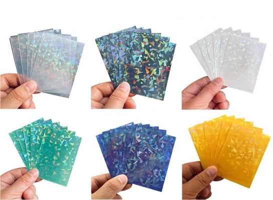 Top Açık PP Ticaret Oyun Kart Kolları Holografik Toploader Kolları Özel Sanat Çaplı