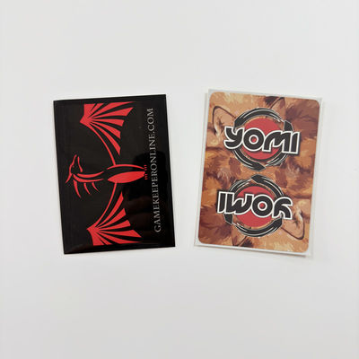 Yumuşak Çift Lazer Suya Karşı Toploader 100PCS Özel Sanat Baskılı Spor Kartı Kolları için