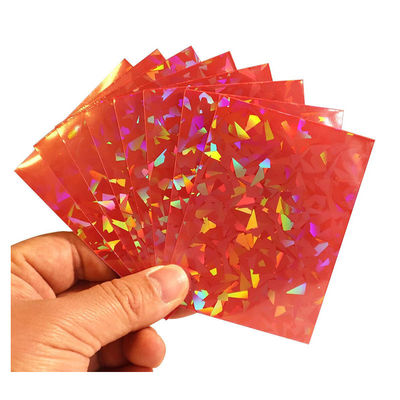 PP Plastik Ticaret Kartı Koruyucu Gemstone YUGIOH için Lazer Holografik Kollar
