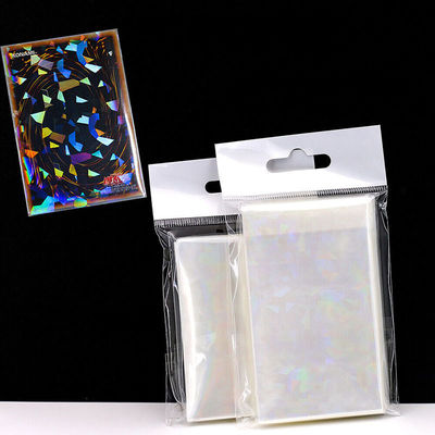 PP Plastik Ticaret Kartı Koruyucu Gemstone YUGIOH için Lazer Holografik Kollar