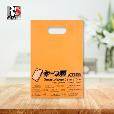 Boutique Plastik Poly Bag Ağır Görevli Die Cut Patch Handle Alışveriş Çantası