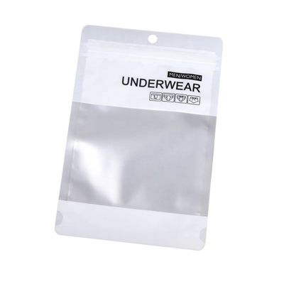 Zipper Seal Printed Poly Bag Stand Up Pocket Plastik Çoraplar Paketleme Çantası Nem Dayanıklı