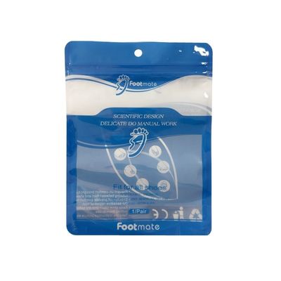 Zipper Seal Printed Poly Bag Stand Up Pocket Plastik Çoraplar Paketleme Çantası Nem Dayanıklı