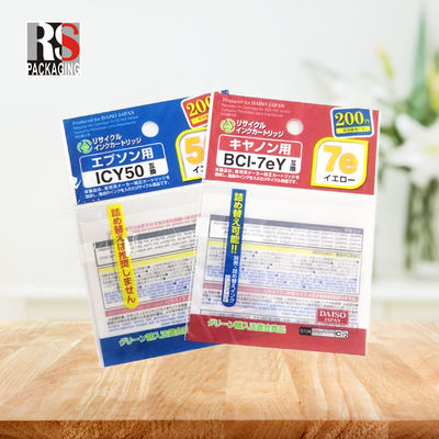 Biyolojik olarak ayrıştırılabilir OPP BOPP Poly Bag Şeffaf Sellofan Başlık Çantaları Ambalaj