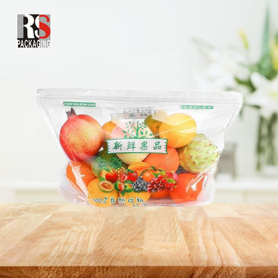 CPP OPP Mikro Perforasyonlu Polietilen Taze Sebzeler İçin Zip Lock Plastik Torba