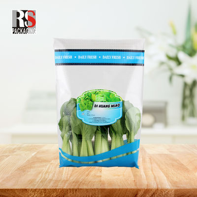 Açık Mikro Perforasyonlu Torba Taze Sebze Plastik Paketleme Torbaları Özel