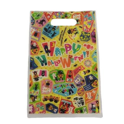 Ölçüm kesimi sapı LDPE alışveriş çantası Ekolojik dostu geri dönüştürülebilir marketler plastik çantalar