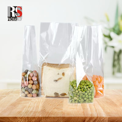 12x8x25cm Plastik kare tabanlı patlamış mısır yemek torbası Açık veya özel renkler