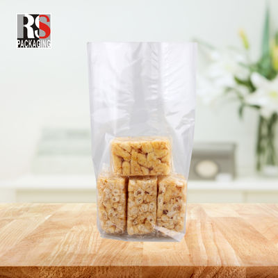 12x8x25cm Plastik kare tabanlı patlamış mısır yemek torbası Açık veya özel renkler