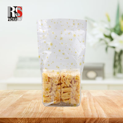 12x8x25cm Plastik kare tabanlı patlamış mısır yemek torbası Açık veya özel renkler