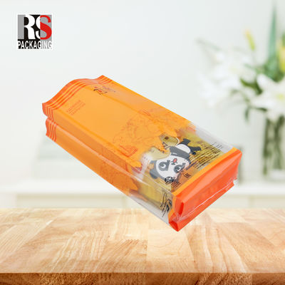 Mikro Perforated Wicket Ekmek Torbası Özel Logo Baskılı Kare Alt Torba Fırın Paketleme için