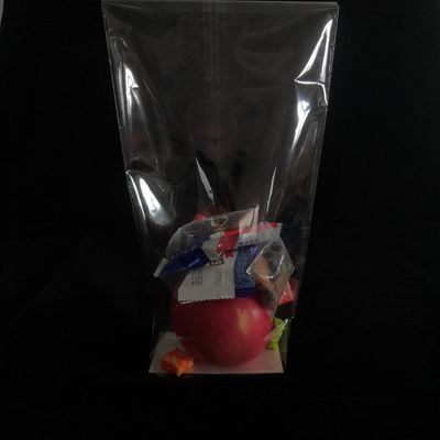 Poly Opp Cross Block Square Bottom Plastik Torbalar Yeniden Kapanabilir Gıda Paketleme Torbaları