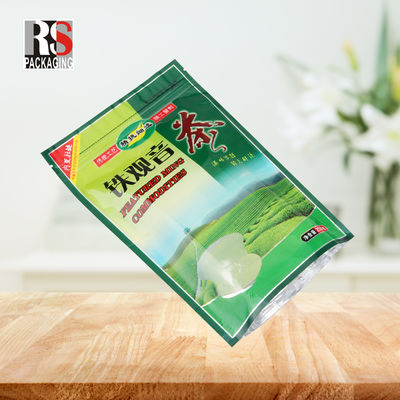 Çay ambalajı için yeniden kilitlenebilir 3 katmanlı Mylar Laminated Poly Bag gravure baskı