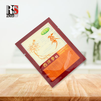 Çay ambalajı için yeniden kilitlenebilir 3 katmanlı Mylar Laminated Poly Bag gravure baskı