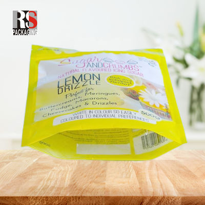 Masa eşyaları tek kullanımlık laminatlı poli çanta fermuar ayakta tekrar kilitlenebilir plastik çantalar