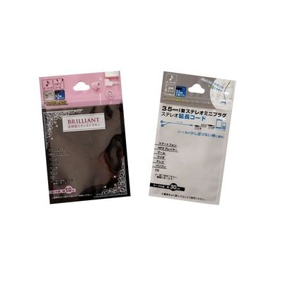 Kablolu Paketleme Açık Stand Up Zipper Bag Nem Kanıtlı USB Kablo Paketleme için