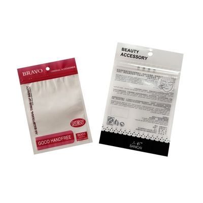 Elektronik Paketleme OPP / CPP malzeme yapısından yapılmış açık ön plastik ziplock poşetleri