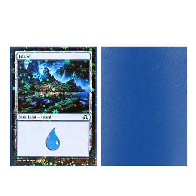 Galaxy Effect Hologram Mtg Standart Boyut Non Rub Off Mat Geri Holografik Kart Kolları