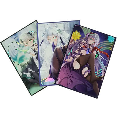 Özel Holo Baskı Sanatı Yugioh MTG TCG Hologram Anime Özel Ticaret Tahta Oyunu Kart Kolları