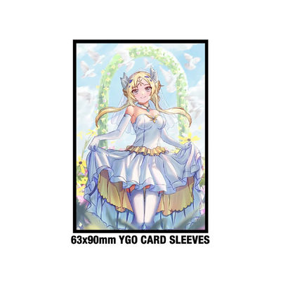 Özel Anime Yugioh Standart Boyut 62x89mm Sabit Sanat Yazdırılmış Oyun Plastik Ticaret Kartı Kolları