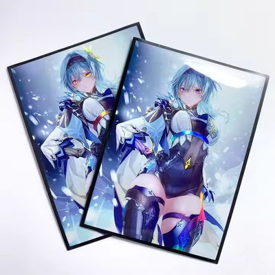 Özel Baskı Sanatı Yugioh MTG TCG Holo Hologram Anime Kartları Ticaret Kart Oyunu Kılıfları