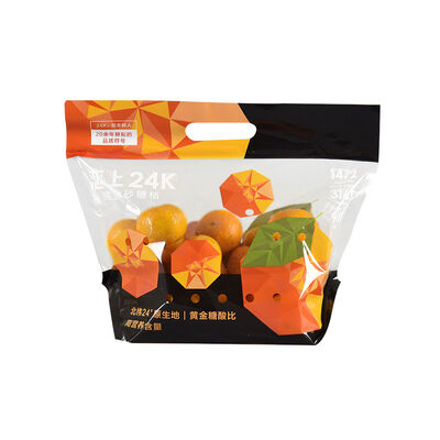 Özel Tasarım Gıda Kaliteli Plastik Sis Karşıtı Cüzdan Şeffaf Taze Sebze Meyve Depolama Paket Çantası Fermuarlı Yakalama