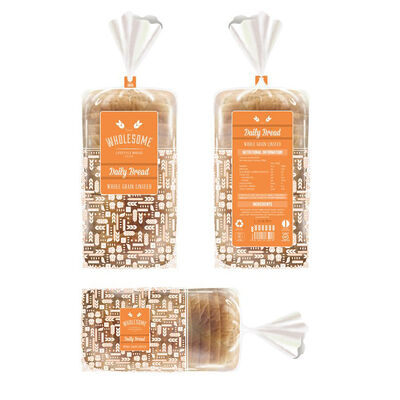 Özel Şeffaf LDPE Wicket Ekmek Torbası Fırınla OPP Sandviçler Ekmek Torbaları