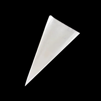 Cello Cellophane Candy Cone Bag Özel Şekil Patlamış Mısır Torbası Üçgen Plastik Açık Hamur Torbası