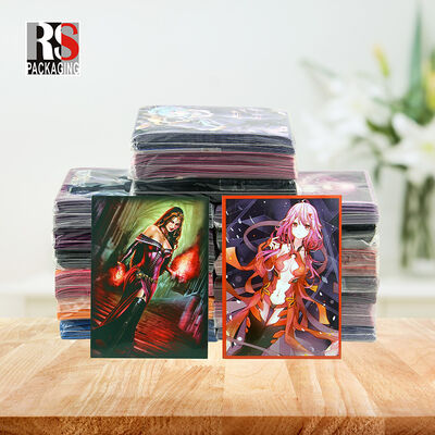 Holografik Mtg Anime Oyun Kartı Kılıfları Kart Koruyucu Yugioh Ticaret Özel Kart Kılıfı