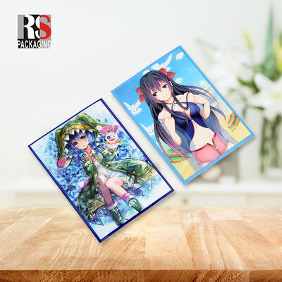 60PCS Sanat Anime Kart Kolları PKM Kalkan Tahta Oyun Ticaret Kartları Koruyucu Kollar Standart Boyut 67x92cm