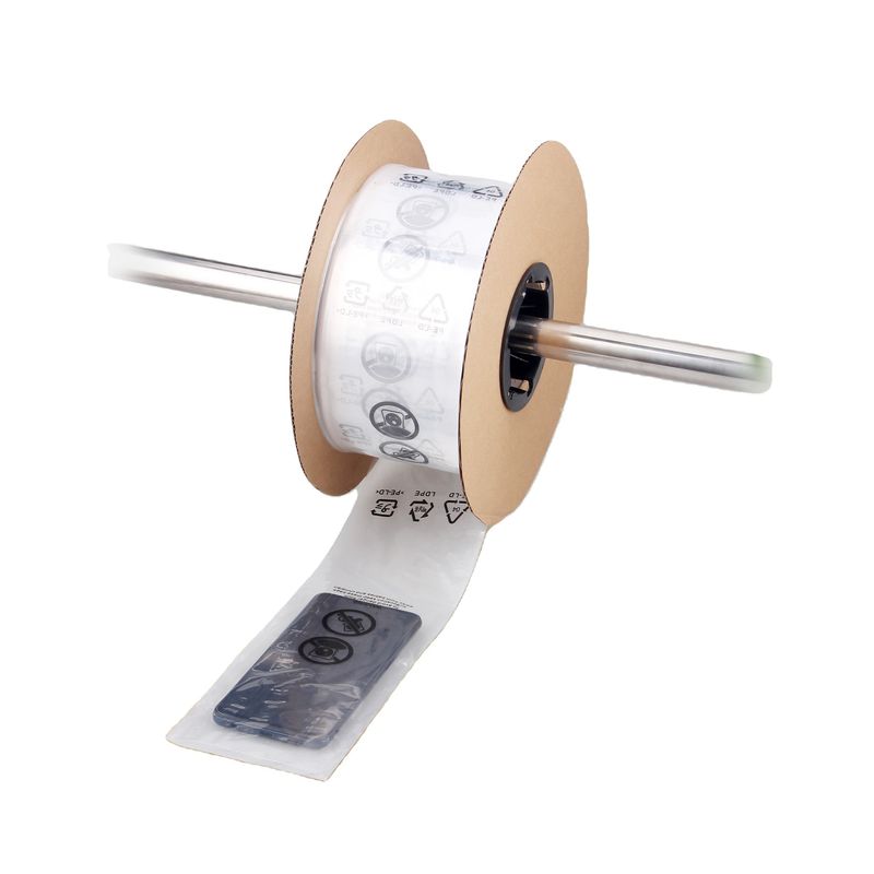 Otomatik makineler için ruloda özel logo perforasyonlu LDPE önceden açılmış torbalar