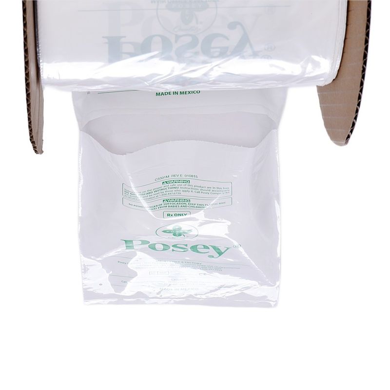 LDPE Açık Plastik Önden Açılmış Poly Çantalar Bir Rulo Yan Gusset Otomatik Çanta Giysi için