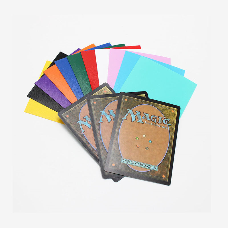 50 / 60 / 100 Pcs Siyah Kart Koltukları Ticaret Kartı için Toploaders