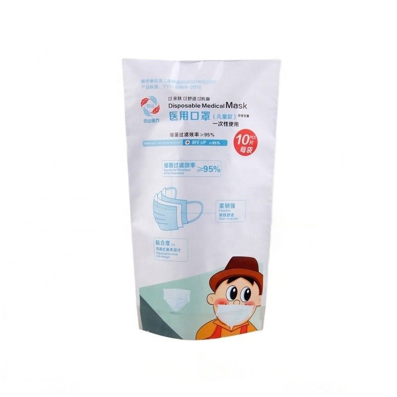 Zipper Seal Printed Poly Bag Stand Up Pocket Plastik Çoraplar Paketleme Çantası Nem Dayanıklı