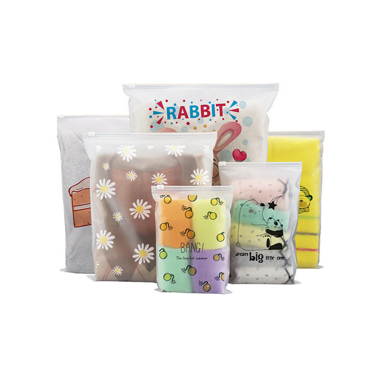 CPE / PE / PPE Baskılı Poly Bag Nem Dayanıklı Mylar Dondurulmuş Zip Lock Bags For Clothing