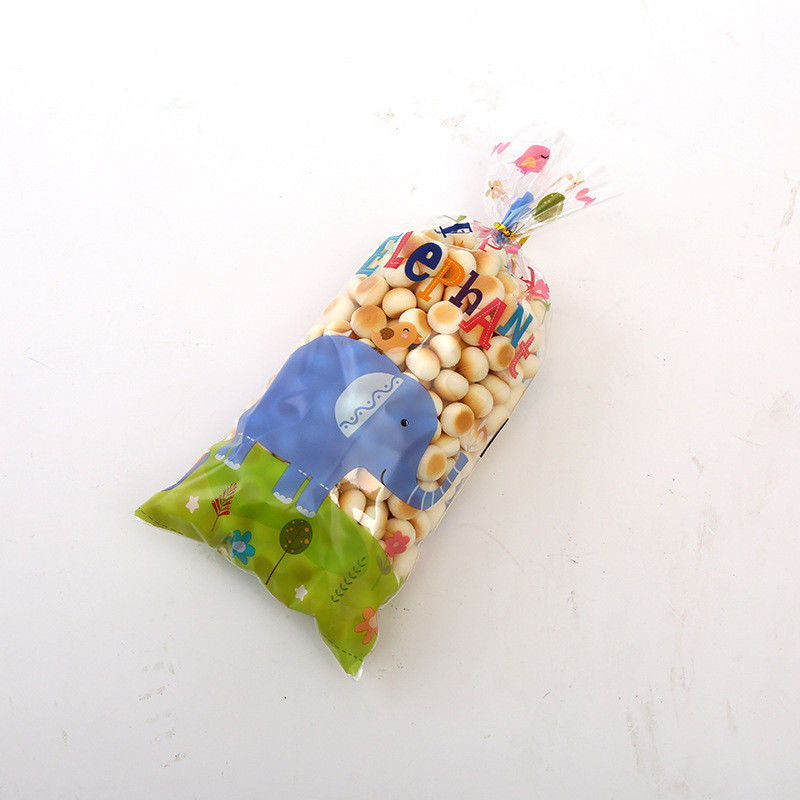 Plastik Bopp Poly Bag Doğum Günü Parti Ganimet Çantası Şekerlik Gummy Jelly Paketleme için