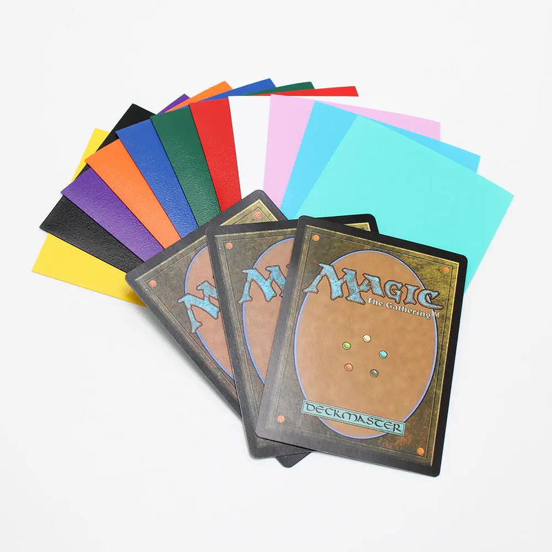 Renkli Mat Kart Koltuğu 16 Renkli Sürekli Kesim Mtg TCG CCG Yugioh PP Malzeme Fotoğraf Kartı