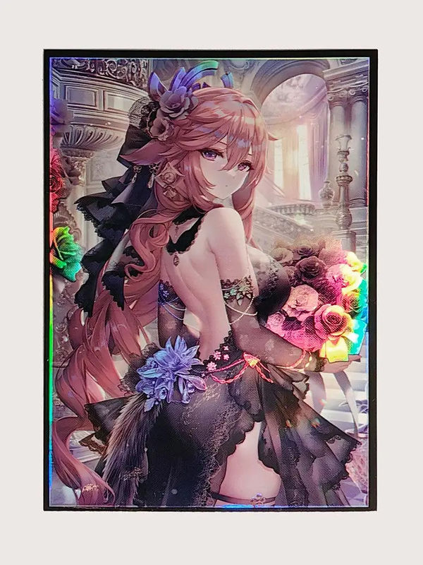 Özel Standart Boyut Baskı 67 X 92 mm Holo Holografik MTG TCG Tahta Oyunu Sanat Kart Kolları