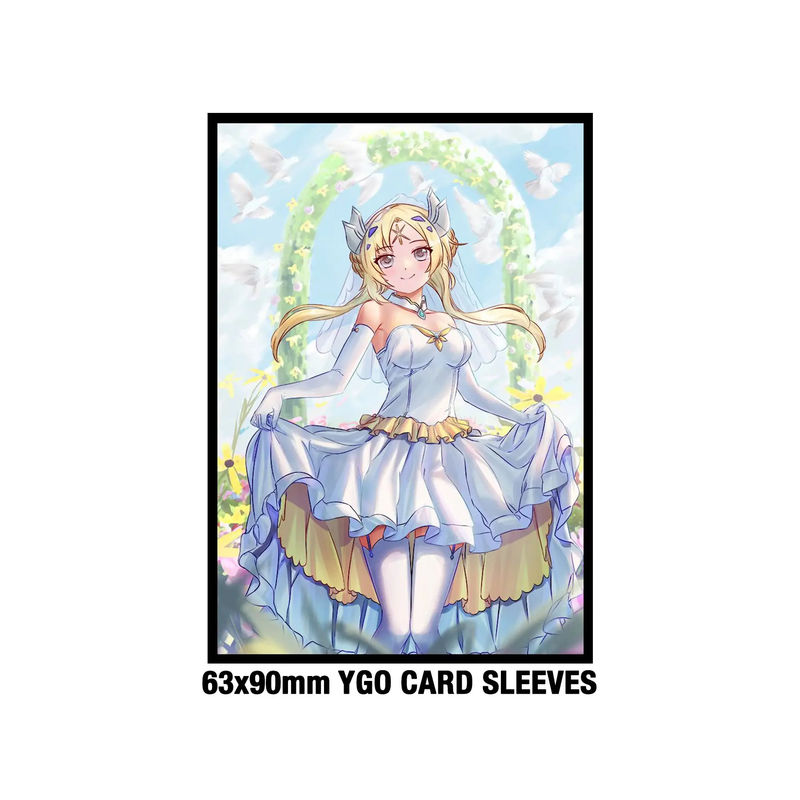 Özel Anime Yugioh Standart Boyut 62x89mm Sabit Sanat Yazdırılmış Oyun Plastik Ticaret Kartı Kolları