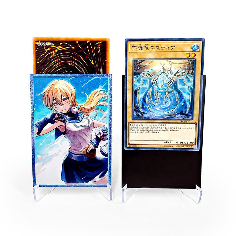 Fabrika Özel Basılı Sanat Kart Kolları Yugioh için TCG Holografik Animasyonlu Oyun Kartları