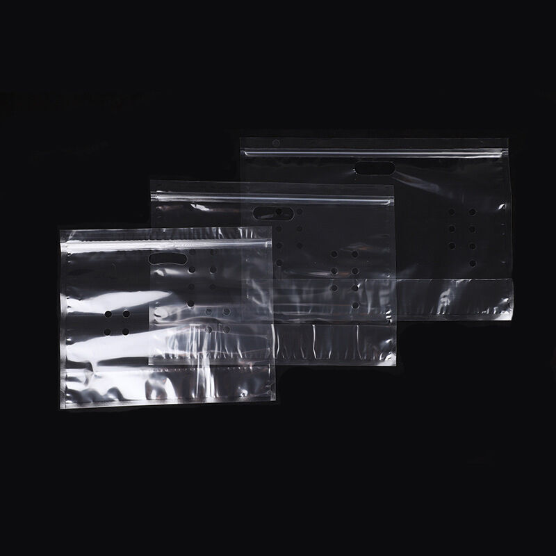 Özel Tasarım Gıda Kaliteli Plastik Sis Karşıtı Cüzdan Şeffaf Taze Sebze Meyve Depolama Paket Çantası Fermuarlı Yakalama